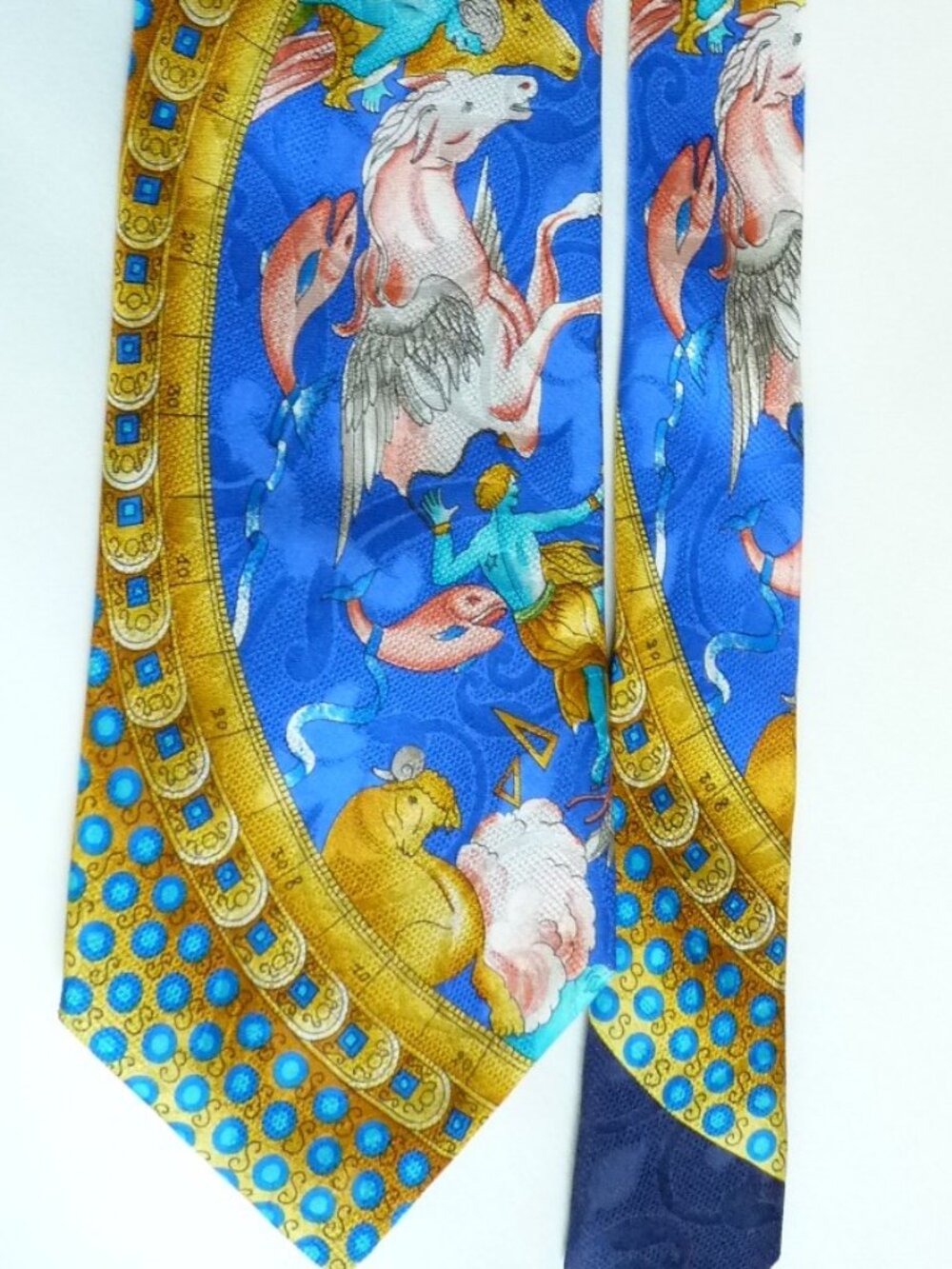Leonard Paris Cruciferos Unicorns silk tie